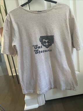 Class Club Beige Graphic Short Sleeve Tee with Black Print